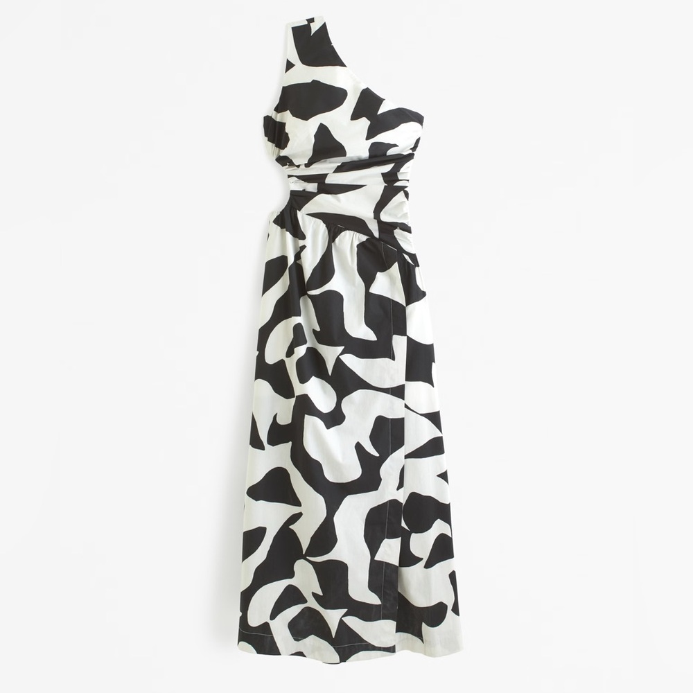 Abercrombie One-Shoulder Cutout Maxi Dress Small